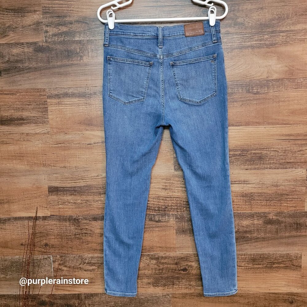 Madewell Jeans Size 28 Skinny 9" Mid Rise Stinson Wash M4233 Stretch Denim - Picture 2 of 13